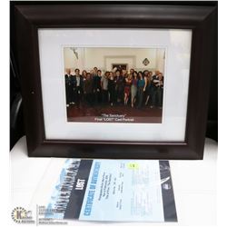 LOST FRAMED 8 X 10 PHOTO WITH COA