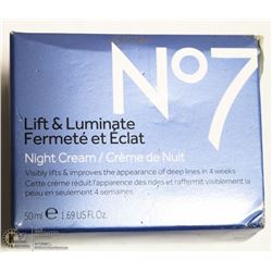 NO7 LIFT AND LUMINATE NIGHT CREAM