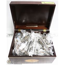 SOLID WOOD BOMBAY STYLE JEWELLERY CHEST WITH