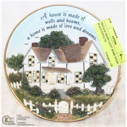 VINTAGE NIGHT LIGHT HOME SCENE PLATE STYLE 3D