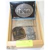Image 1 : 3 COLLECTIBLE METAL  BELT BUCKLE AND BOTTLE OPENER