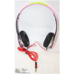 BEATS STYLE OVER EAR HEADPHONES  PINK