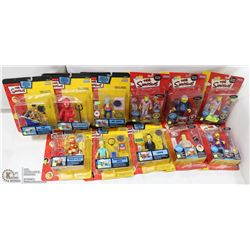 SHELF 1: LOT OF 11 SIMPSON FIGURINES IN BOXES INCL
