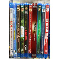 BUNDLE OF 10 DISNEY BLU-RAYS