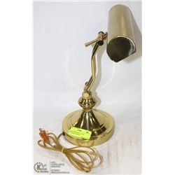 BRASS DESK LAMP 12"TALL ADJUSTABLE HEIGHT