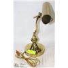 Image 1 : BRASS DESK LAMP 12"TALL ADJUSTABLE HEIGHT