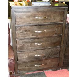 NEW 35"X17"X50"H 5 DRAWER CHEST OF DRAWERS