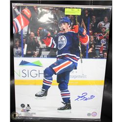 EDMONTON OILERS RYAN NUGENT HOPKINS SIGNED FRAMED