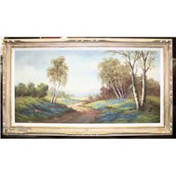 ESTATE OIL ON CANVAS BY M.PAUL 55X32