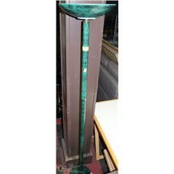 GREEN MARBLE STYLE FLOOR LAMP.