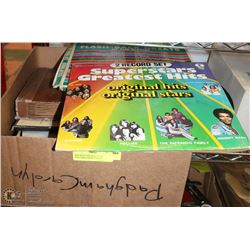 BOX WITH VINTAGE 33 LP'S INCLUDING MARY POPPINS,