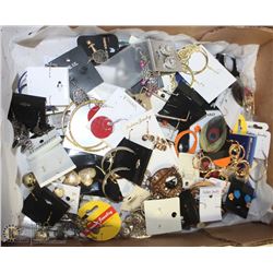 FLAT OF OVER 90 PAIRS NEW FASHION EARRINGS
