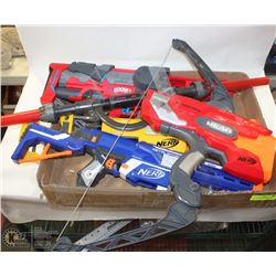 LOT OF 4 ASSORTED NERF GUNS