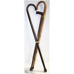 LOT OF 3 WOODEN CANES