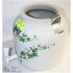 WATER CROCK FOR BOTTLED SPRING WATER.