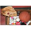 Image 1 : SPALDING BASKETBALL , RAWLINGS GLOVE, NEW GOLF