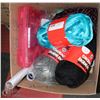 Image 1 : LARGE BOX OF CRAFT SUPPLIES, ORGANIZERS, JARS ,