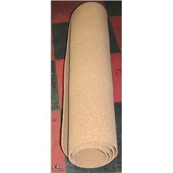 4' X UNKNOWN LENGTH ROLL OF CORK.