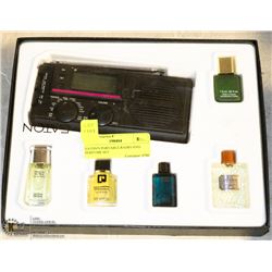 EATON'S PORTABLE RADIO AND PERFUME SET