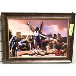SIGNED PRINT “EDMONTON 2001 TRACK & FIELD
