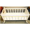Image 1 : VINTAGE YOUNG CHILDS WHITE PLAY CRADLE