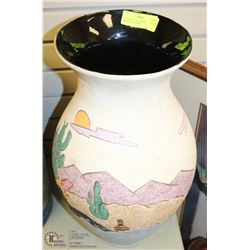 SOUTHWEST BIG BERTHA DECORATIVE VASE.