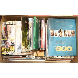 BOX OF COLLECTIBLE MAGAZINES AND BOOKS