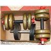 Image 1 : 3 SETS OF DUMBELLS