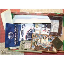 LOT OF OILERS COLLECTIBLES INCL 84 STANLEY CUP