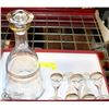 Image 1 : VINTAGE DECANTER W/ 5 SHOT GLASSES
