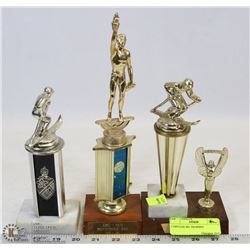3 VINTAGE SKI TROPHIES