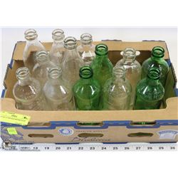 LOT OF 12 VINTAGE POP BOTTLES