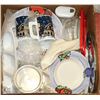 Image 1 : LARGE BOX W/14-PC SYRACUSE DISHWARE SET,