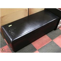 ENTRY WAY STORAGE CHEST WITH CONTENTS