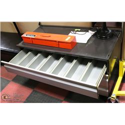 3 DRAWER LOCKABLE MEDIA /TOOL CHEST WITH KEY