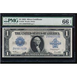 1923 $1 Silver Certificate PMG 66EPQ
