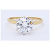 Image 4 : 14KT Yellow Gold 2.01ct Diamond Ring