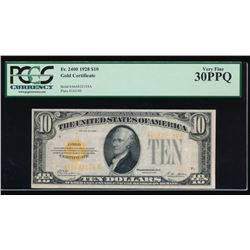 1928 $10 Gold Certificate PCGS 30PPQ