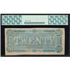 Image 2 : 1864 $20 Confederate States of America Note PCGS 63