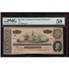 Image 1 : 1864 $20 Confederate States of America Note PMG 58