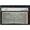 Image 2 : 1864 $20 Confederate States of America Note PMG 58