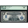 Image 1 : 1899 $2 Mini Porthole Silver Certificate PCGS 40