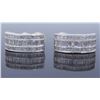 Image 5 : 18KT White Gold 4.00ctw Diamond Earrings