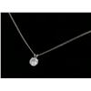 Image 6 : 14KT White Gold 1.11ct Diamond Pendant with Chain