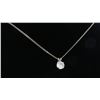 Image 7 : 14KT White Gold 1.11ct Diamond Pendant with Chain