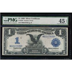 1899 $1 Black Eagle Silver Certificate PMG 45EPQ