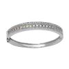 Image 1 : 14KT White Gold Multi Color Sapphire and Diamond Bracelet