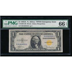 1935A $1 North Africa Silver Certificate PMG 66EPQ