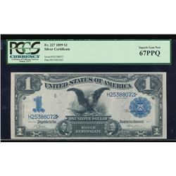1899 $1 Black Eagle Silver Certificate PCGS 67PPQ