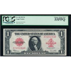 1923 $1 Legal Tender Note PCGS 55PPQ